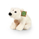 Peluche ours polaire 22 cm écologique