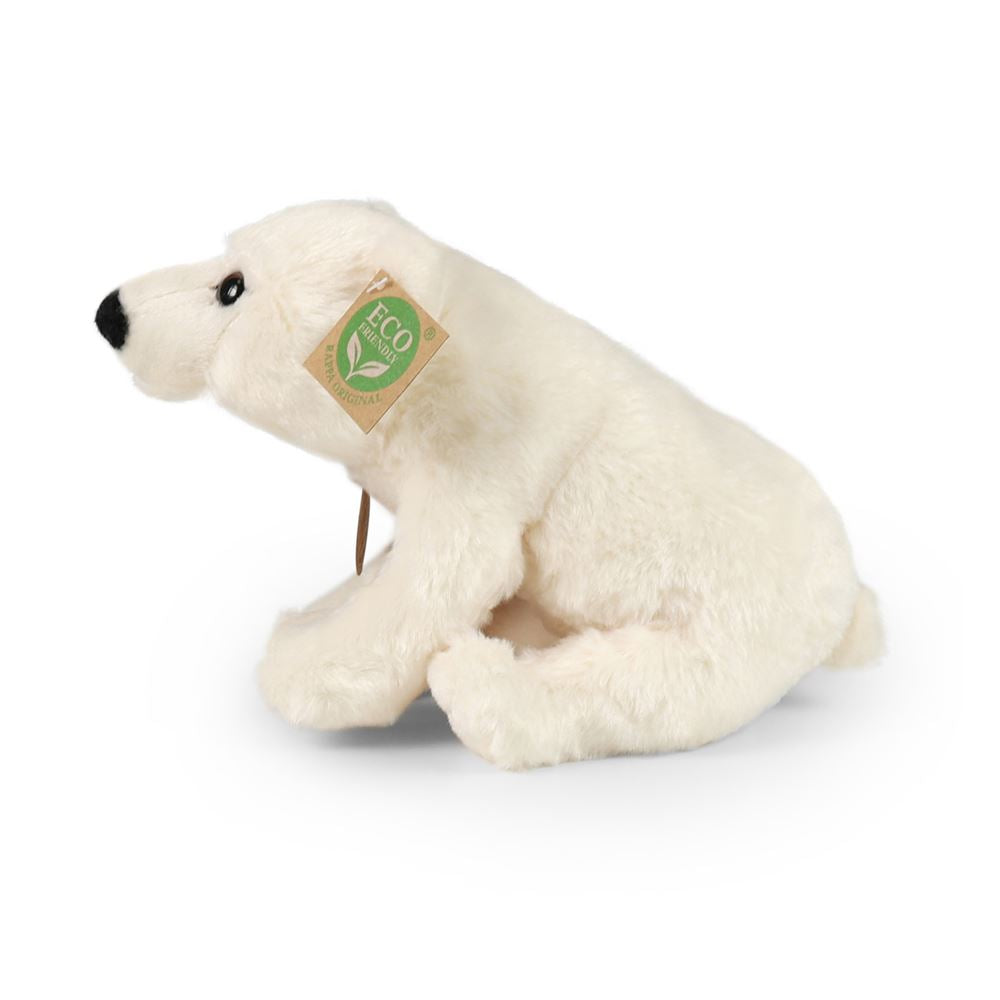 Peluche ours polaire 22 cm écologique
