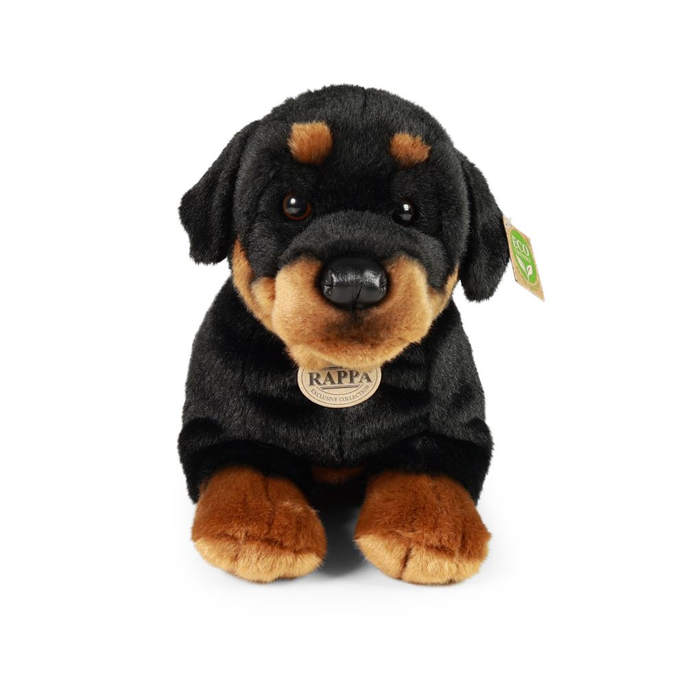 Peluche chien rottweiler 39 cm écologique