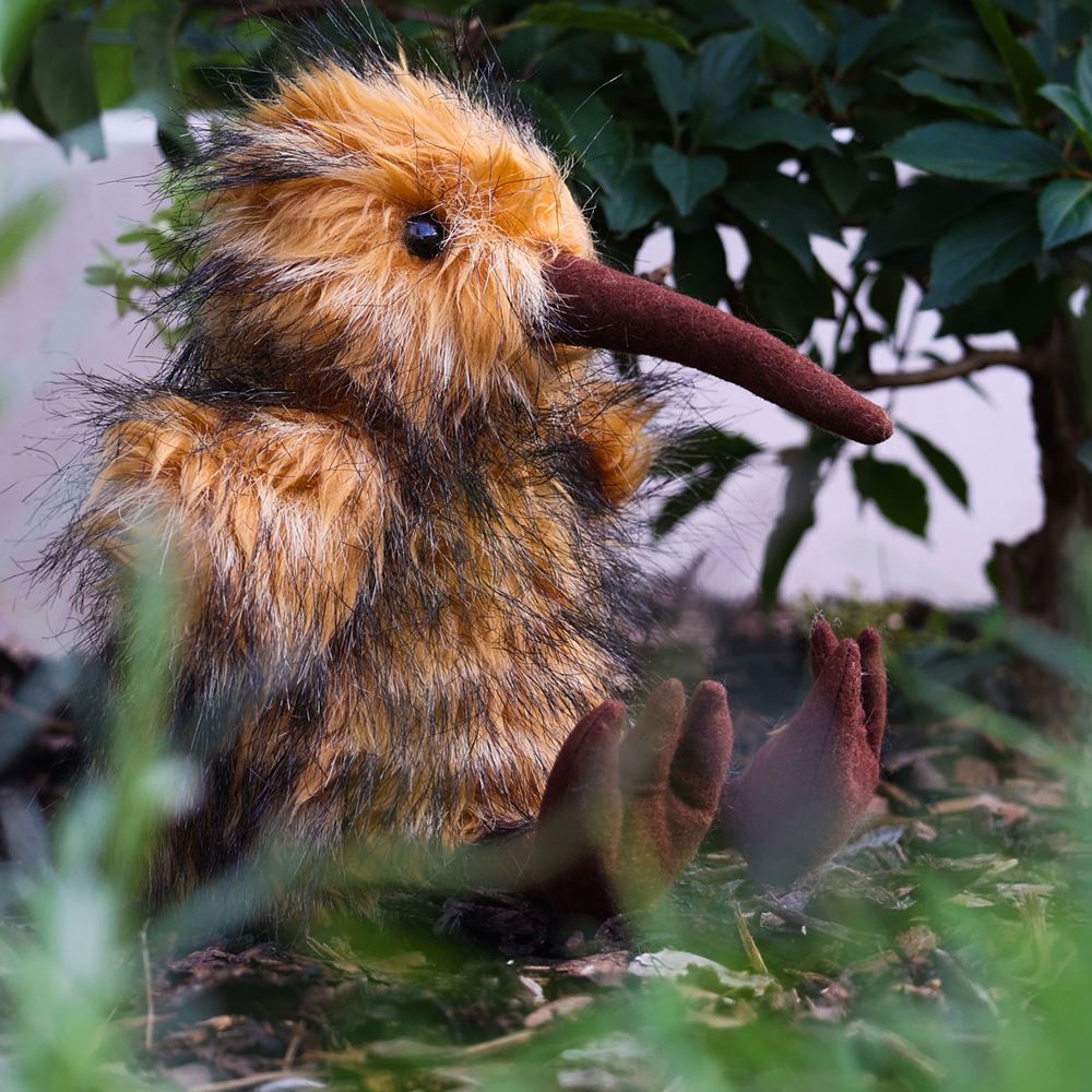 Peluche oiseau kiwi 23 cm écologique