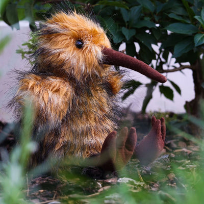 Peluche oiseau kiwi 23 cm écologique