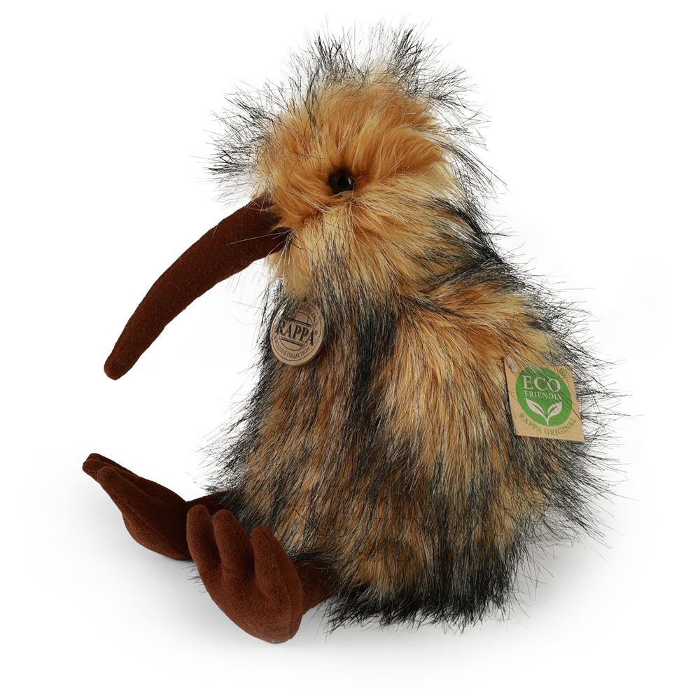 Peluche oiseau kiwi 23 cm écologique