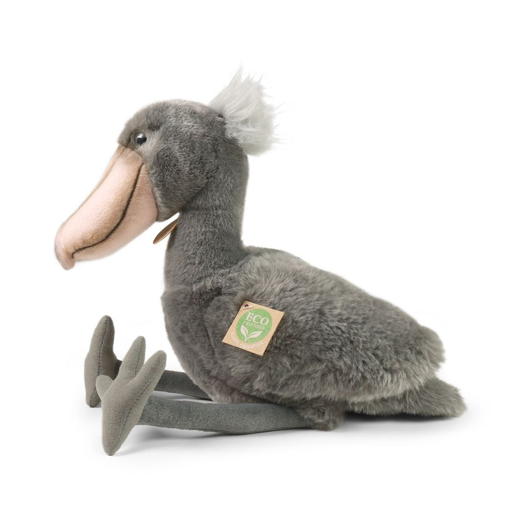 Peluches cigogne bec-de-plume 33 cm éco-responsable