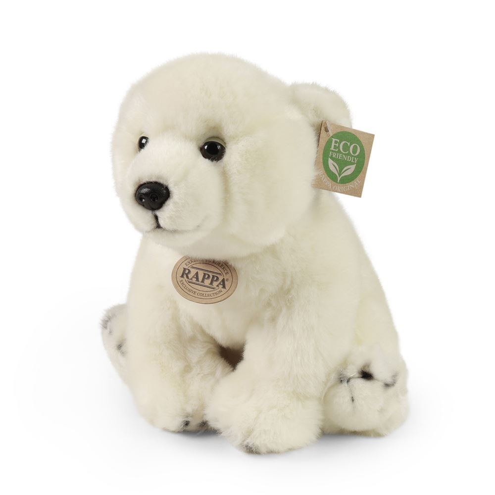 Peluche ours polaire 28 cm écologique