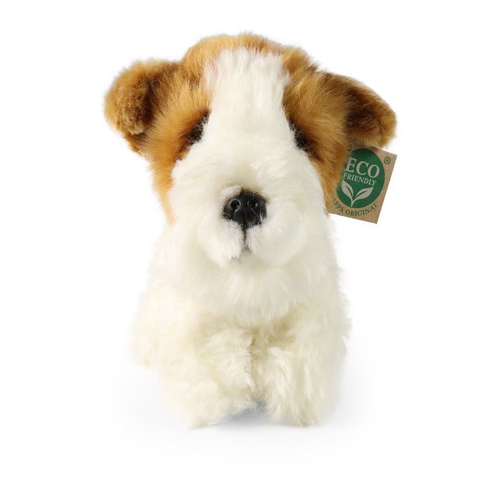 Peluche chien fox terrier 20 cm eco-friend