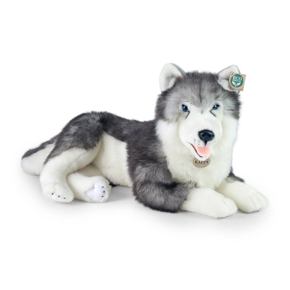 Peluche chien husky 60 cm écologique