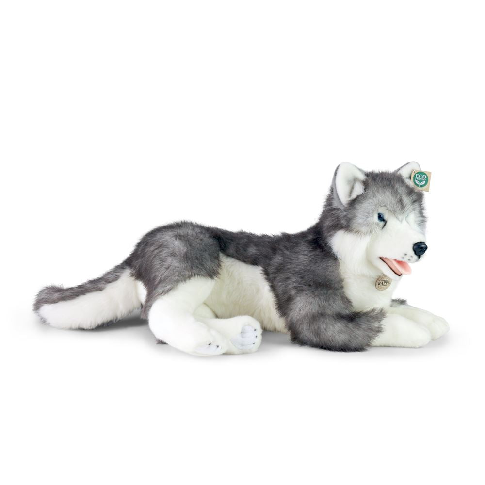 Peluche chien husky 60 cm écologique