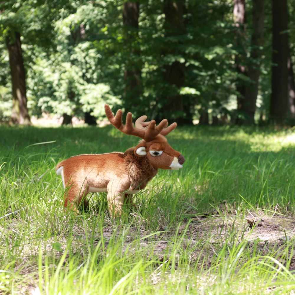 Peluche cerf 34 cm écologique