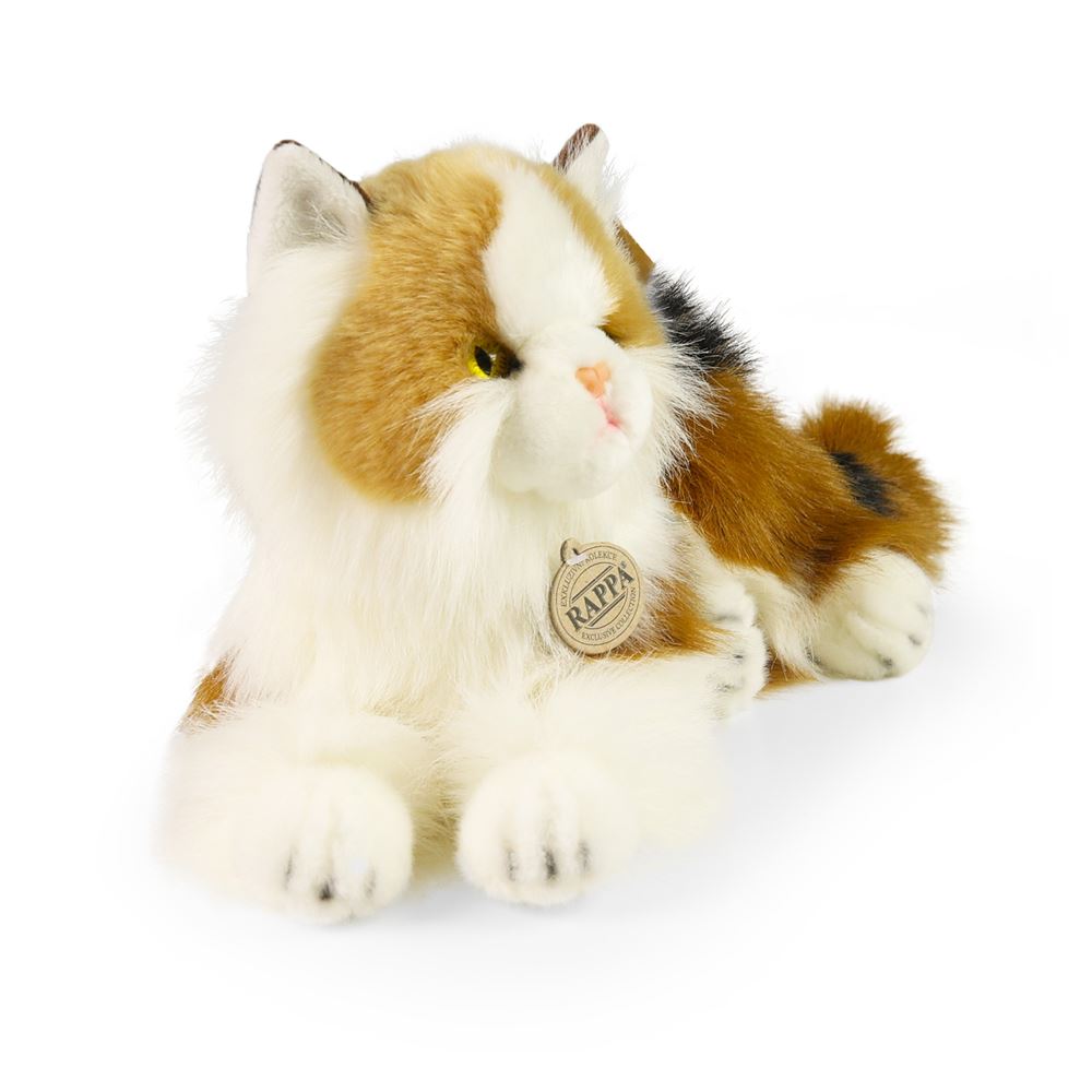 Peluche chat tricolore 30 cm éco-ami