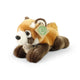 Peluche panda rouge couchée 20 cm éco-responsable