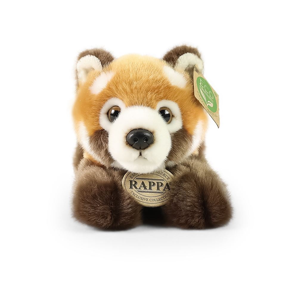Peluche panda rouge couchée 20 cm éco-responsable