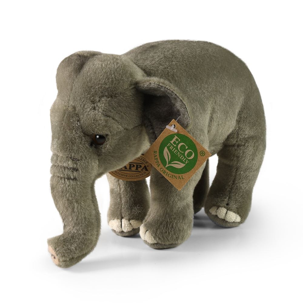 Peluche éléphant d'Asie 20 cm écologique