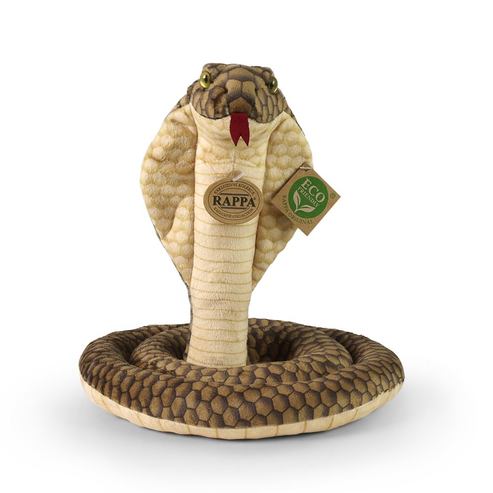 Peluche serpent cobra 127 cm écologique