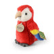 Peluche ara rouge 16 cm écologique