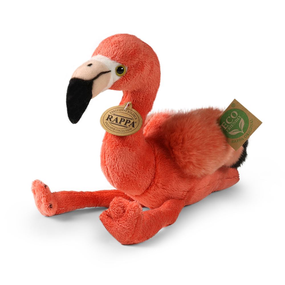 Peluche flamant rose 23 cm écologique
