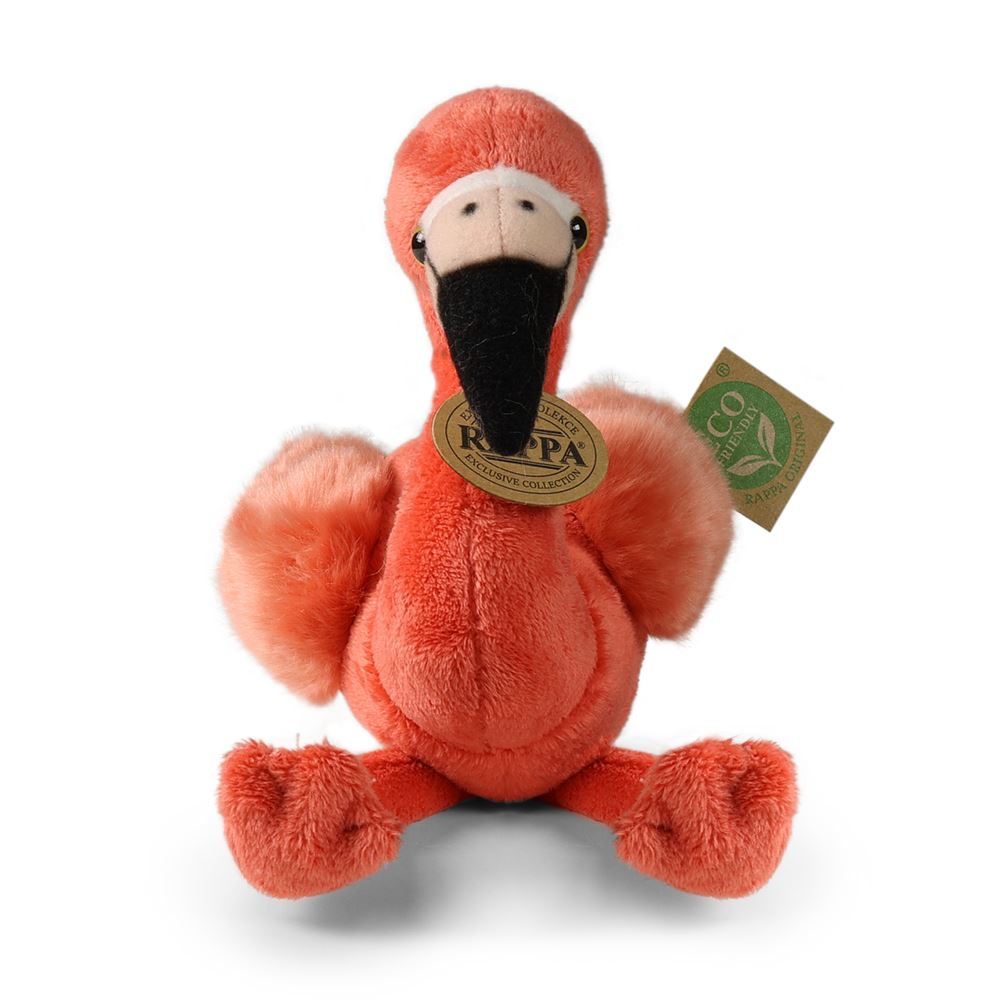 Peluche flamant rose 23 cm écologique