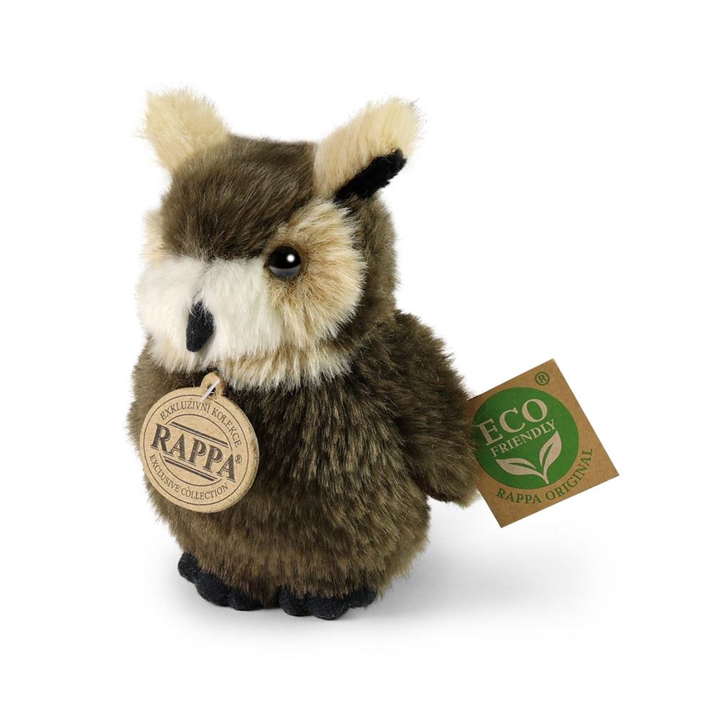 Peluche grand-duc d'Amérique 13 cm eco-fri