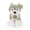 Peluche husky 23 cm douce et écologique