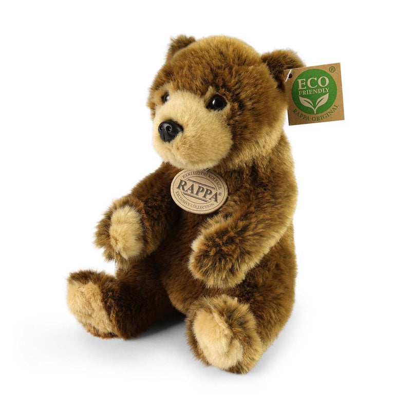 Peluche ours brun 19 cm écologique