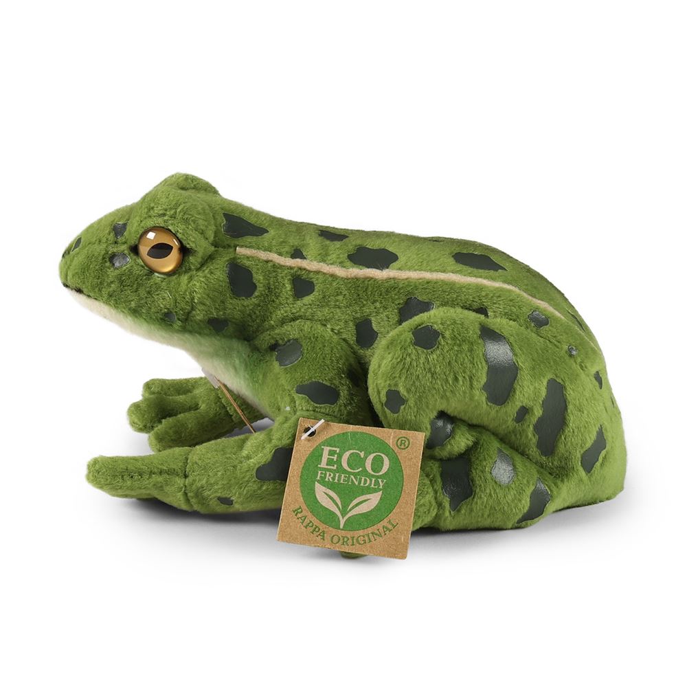 Peluche grenouille 19 cm écologique