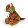 Peluche chat rouillé 14 cm écologique