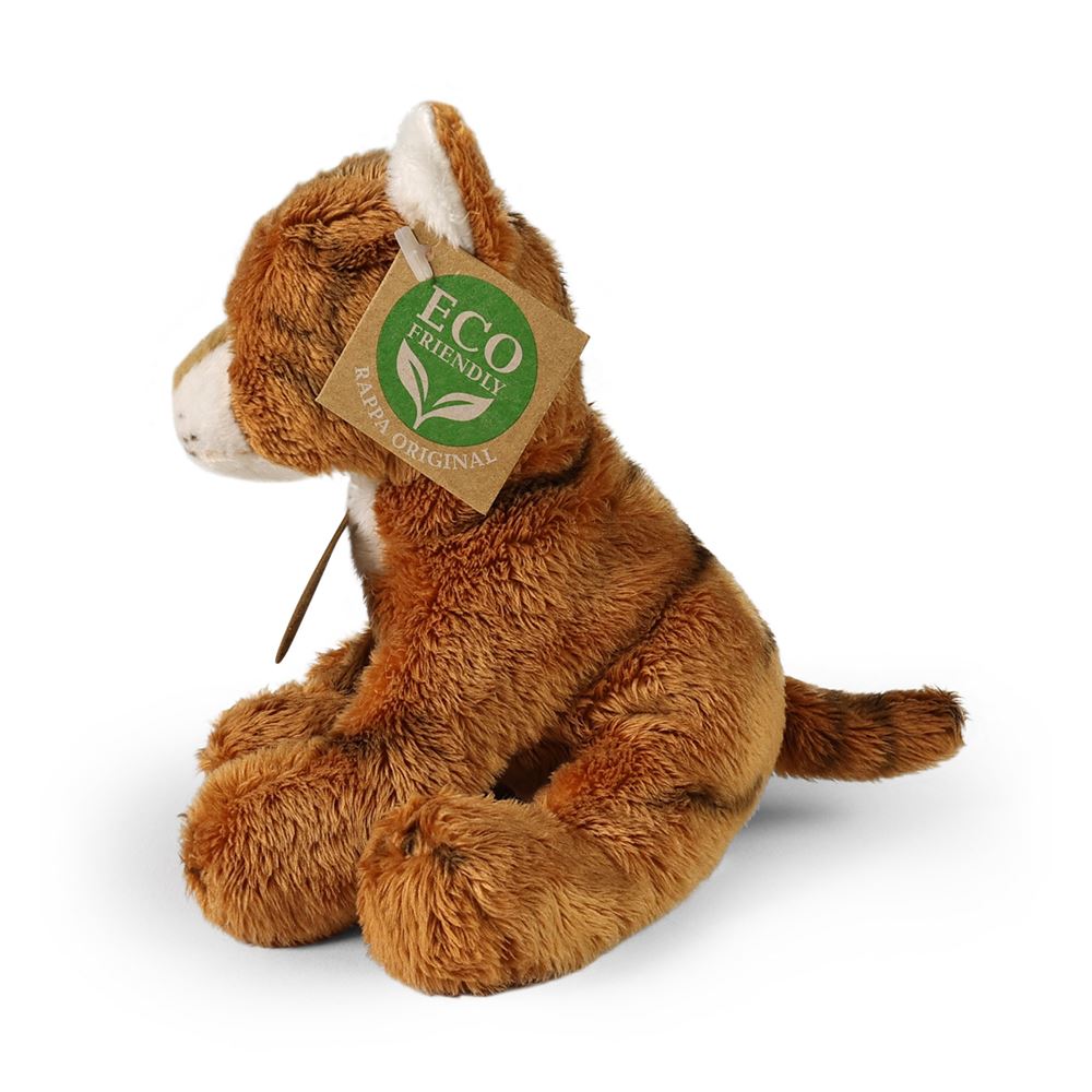 Peluche chat rouillé 14 cm écologique