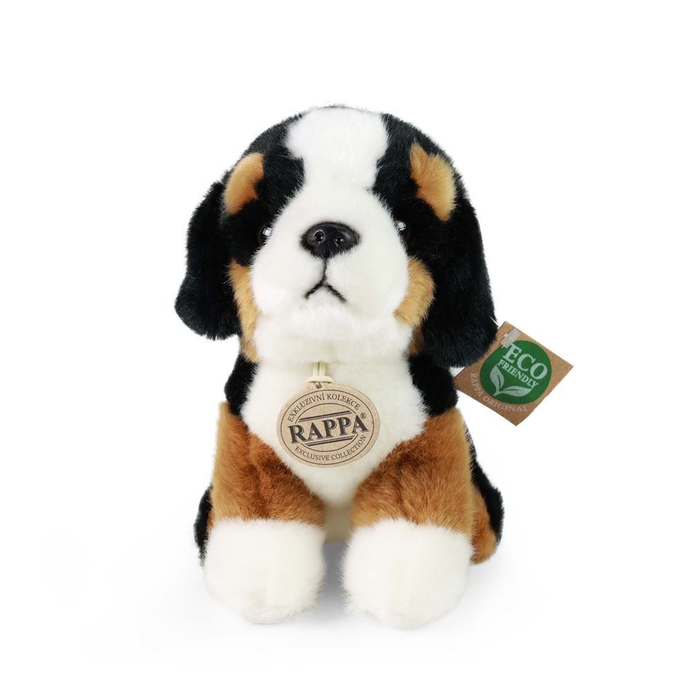 Peluche bouvier bernois 18 cm écologique
