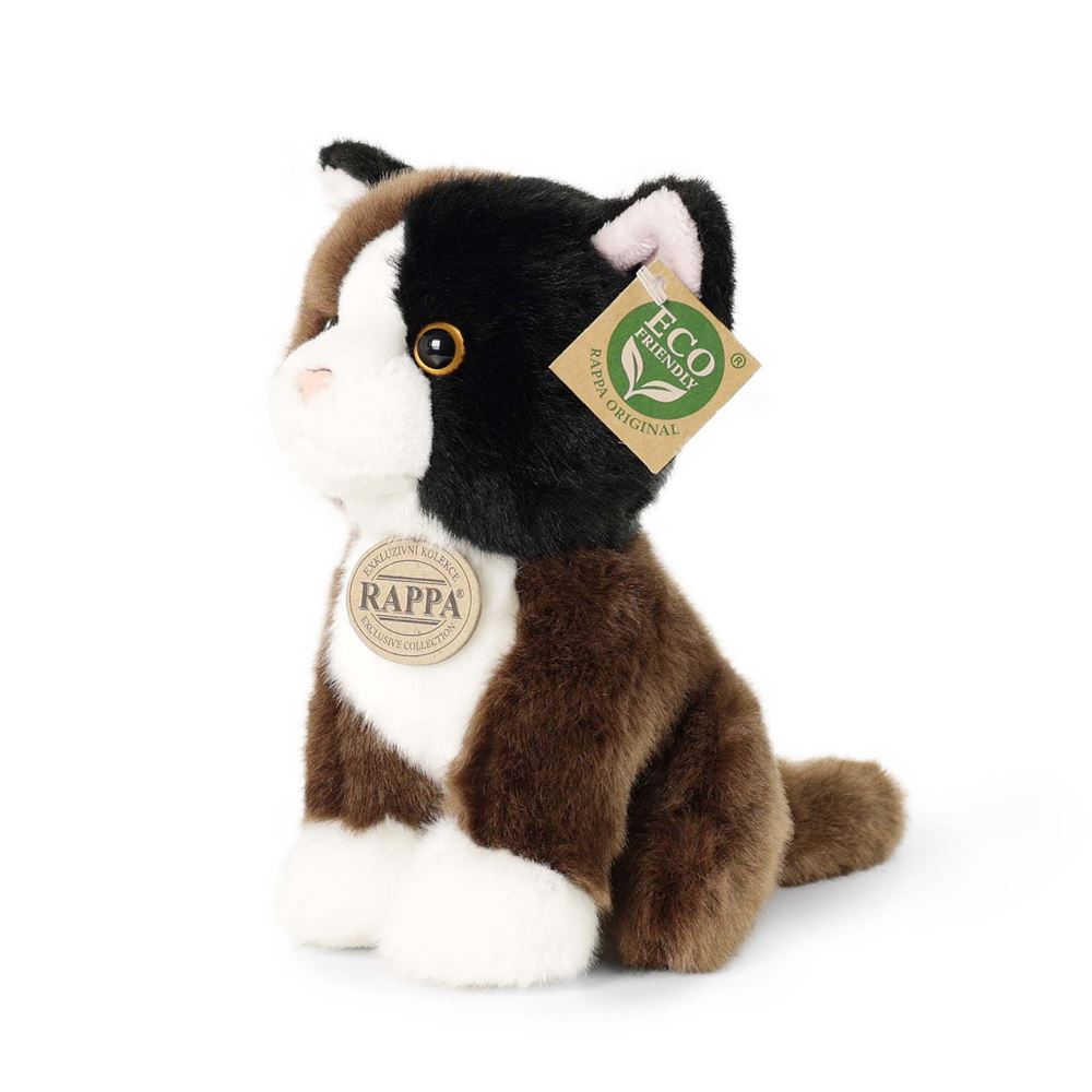 Peluche chat tricolore 18 cm éco-ami
