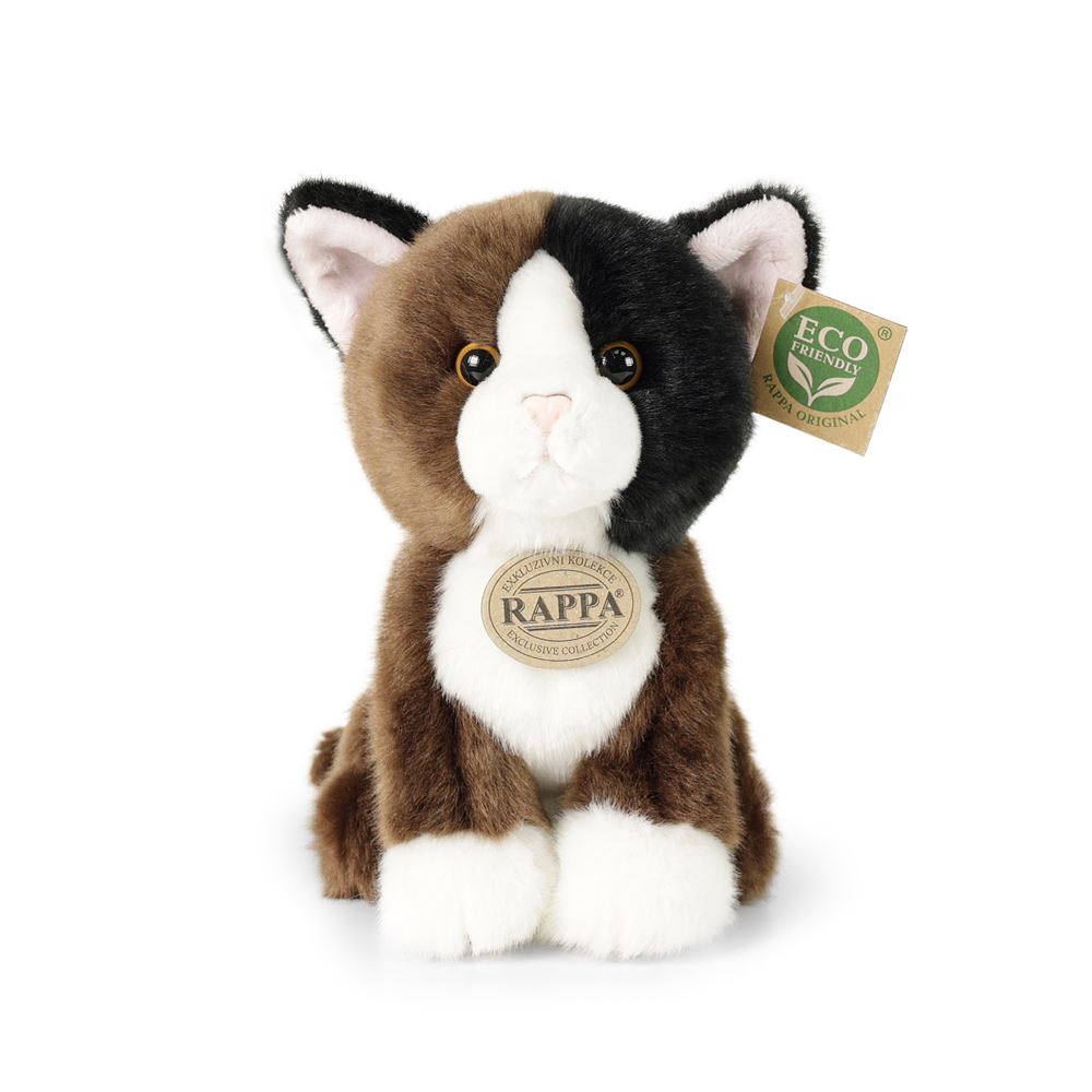 Peluche chat tricolore 18 cm éco-ami