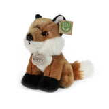 Rappa peluche écologique mini renard 19 cm - peluche réaliste fabriquée à partir de bouteilles PET recyclées - marron, blanc, noir - afbeelding 1