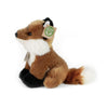 Rappa peluche écologique mini renard 19 cm - peluche réaliste fabriquée à partir de bouteilles PET recyclées - marron, blanc, noir