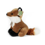 Rappa peluche écologique mini renard 19 cm - peluche réaliste fabriquée à partir de bouteilles PET recyclées - marron, blanc, noir - afbeelding 2