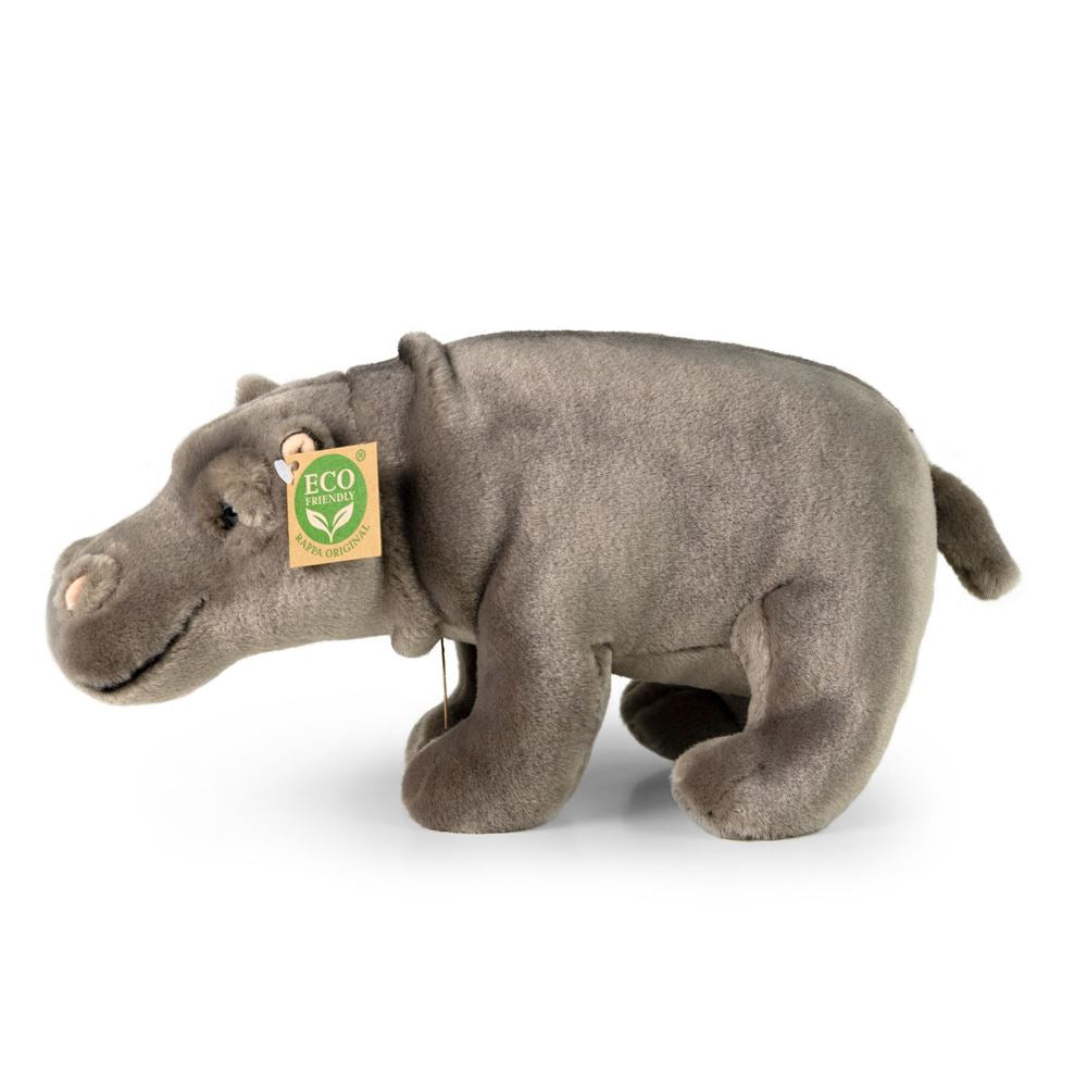 Peluche hippopotame 30 cm écologique