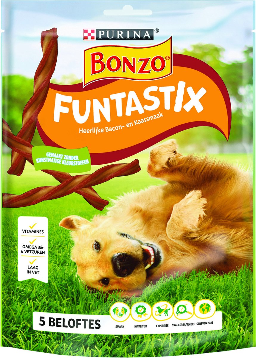 Bonzo funtastix - collations pour chiens - 179 g