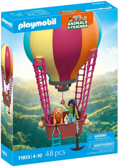 Playmobil animaux amis vol en montgolfière - 71854