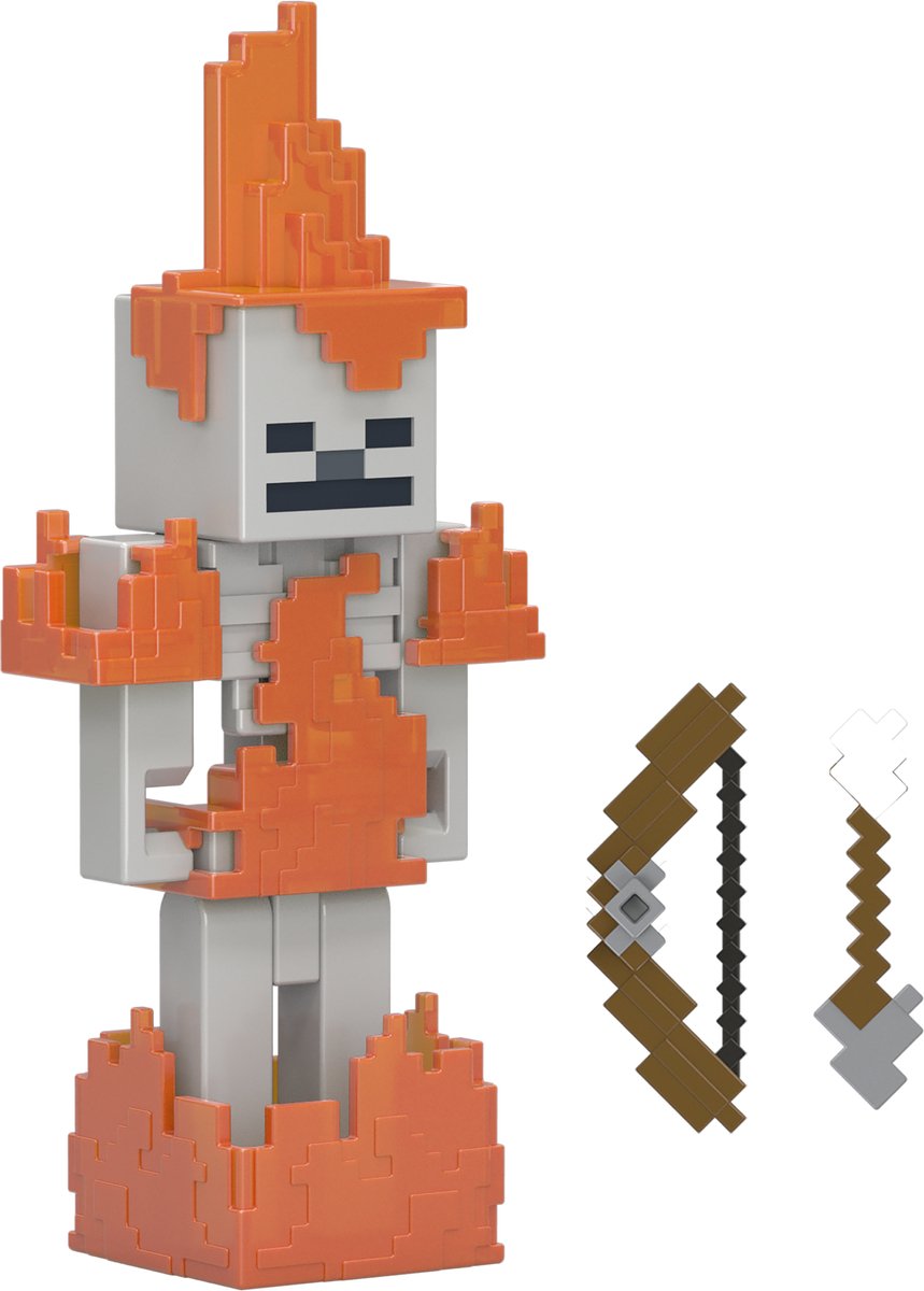 Figurine squelette Minecraft, 6 ans, multicolore, en plastique
