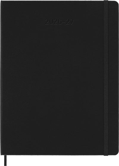 Agenda Moleskine 18 mois - 2026 27 - hebdomadaire - xl - couverture rigide - noir