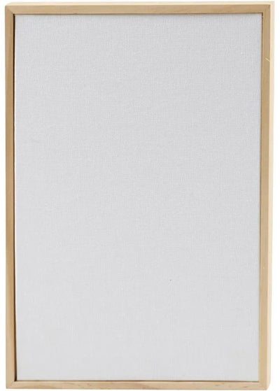Panneau de toile Creativ Company avec cadre, dim. 15,8x23,8 cm, 280 gr, blanc, 1 pièce