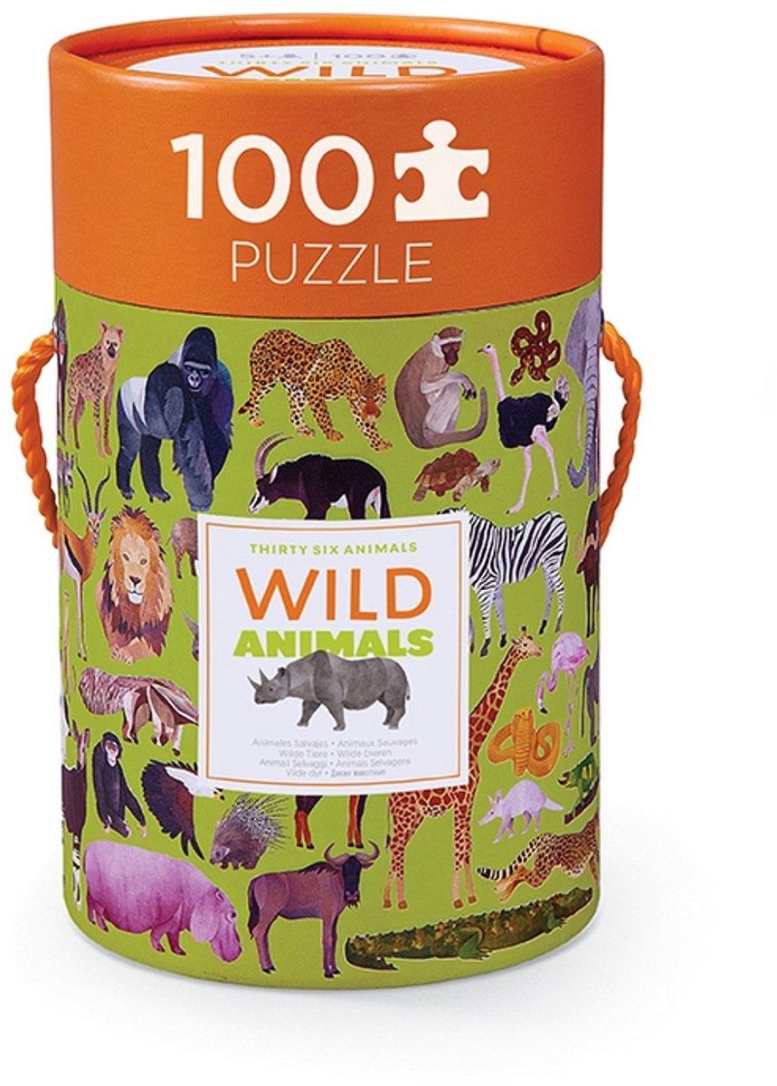 Puzzle Crocodile Creek 36 animaux sauvages - 100 pièces.