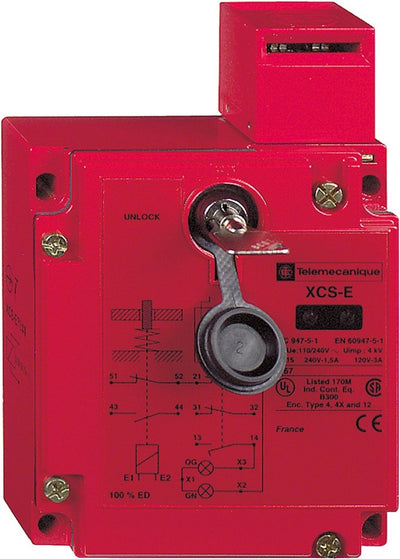 Fin de course Schneider electric avec fonction de verrouillage - xcse7312 - e27s2
