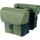 Basil Double Bicycle Bag Go Mik 32 litres 14 x 27 x 31 cm vert foncé