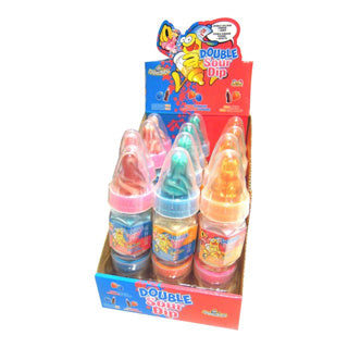 Trempette double acidulée aux bonbons | 12 pièces