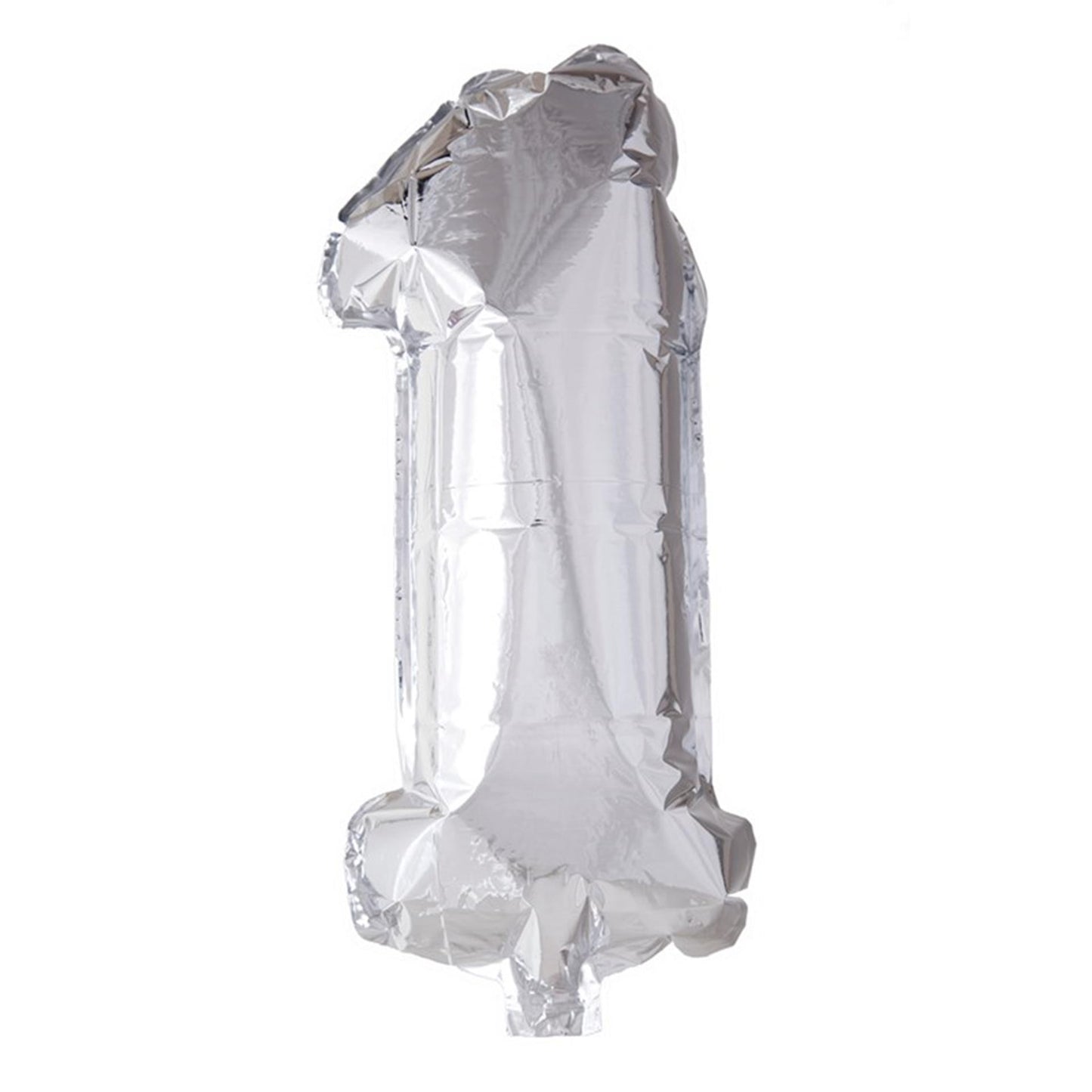 Ballon aluminium Globos numéro '1' argent 40cm