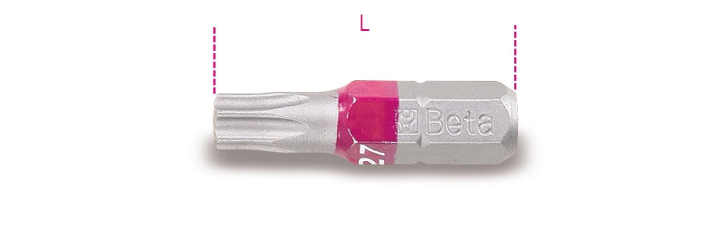 Beta 860rtx 25 bits 1 4 torx inviolable coloré