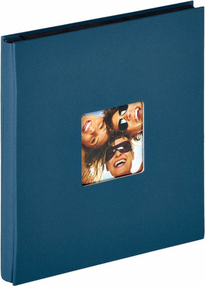 Walther ea-110-l fun - album de photos - format 31 x 33 cm - 400 photos 10 x 15 cm - bleu
