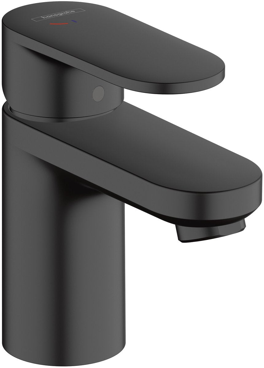 Mélange de vernis Hansgrohe - mitigeur de lavabo - commande monocommande - démarrage à froid à économie d'énergie - avec vidage - taille 70 mm - noir mat