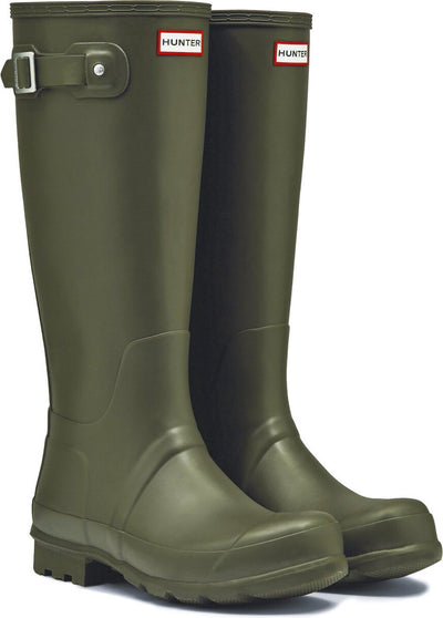 Hunter - bottes de pluie pour hommes - bottes Wellington originales hautes - vert olive - taille 43eu