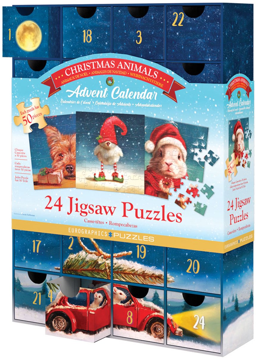 Eurographics - calendrier de l'avent, heffernan noël [calendrier de l'avent, heffernan noël] - lucia heffernan - 24×50 pièces 12,5×12,5cm (l×h) - puzzles