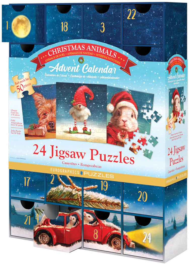 Eurographics - calendrier de l'avent, heffernan noël [calendrier de l'avent, heffernan noël] - lucia heffernan - 24×50 pièces 12,5×12,5cm (l×h) - puzzles