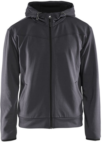 Blåkläder 3363-2526 sweat à capuche avec fermeture éclair gris moyen noir - taille 4xl